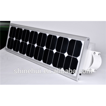 Libre de la muestra 40W monocristalino del silicio LED luz de calle accionada solar con la batería del fosfato del hierro del litio